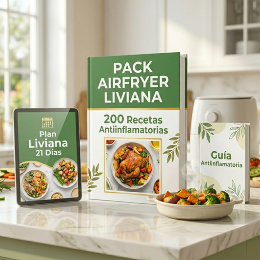 Pack AirFryer Liviana: 200 Recetas Antiinflamatorias para Comer Rico en 15 Minutos
